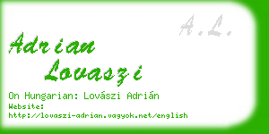adrian lovaszi business card