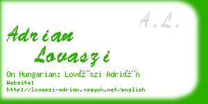 adrian lovaszi business card